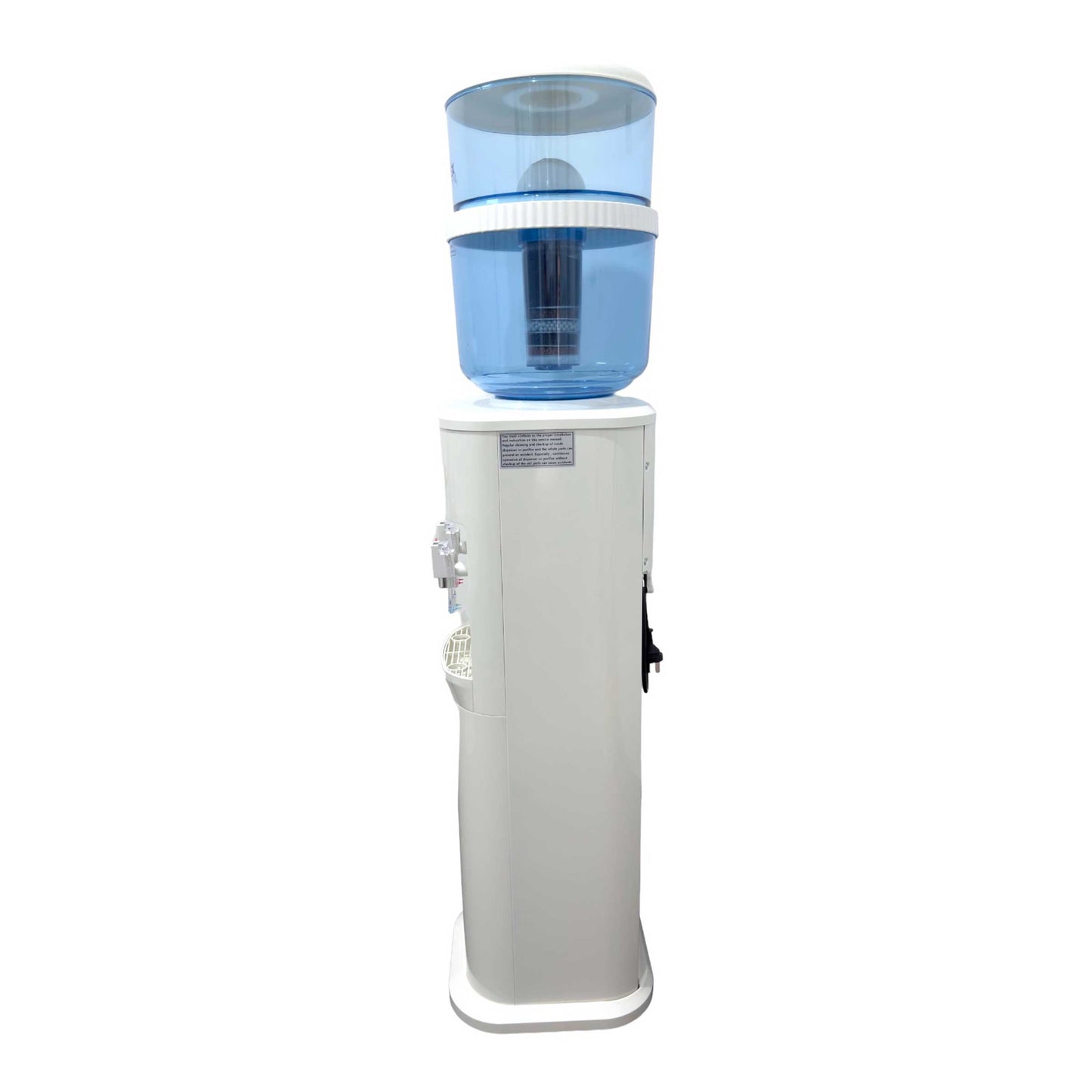 Aimex White Free Standing Hot and Cold Water Dispenser with Filter Bottle