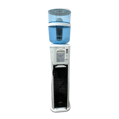 Aimex White Free Standing Hot and Cold Water Dispenser with Filter Bottle