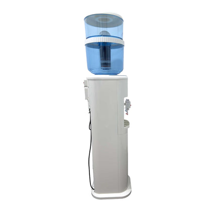 Aimex White Free Standing Hot and Cold Water Dispenser with Filter Bottle