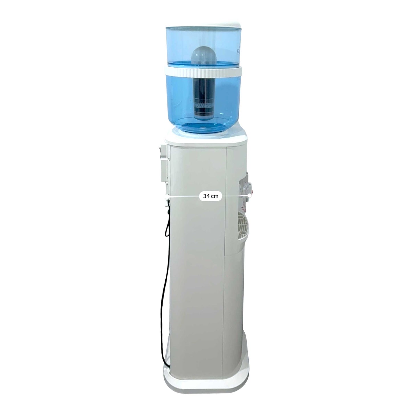 Aimex White Free Standing Hot and Cold Water Dispenser with Filter Bottle