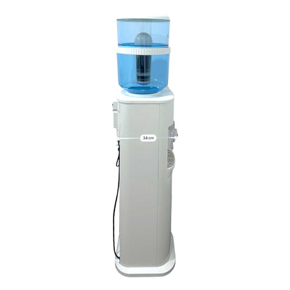 Aimex White Free Standing Hot and Cold Water Dispenser with Filter Bottle