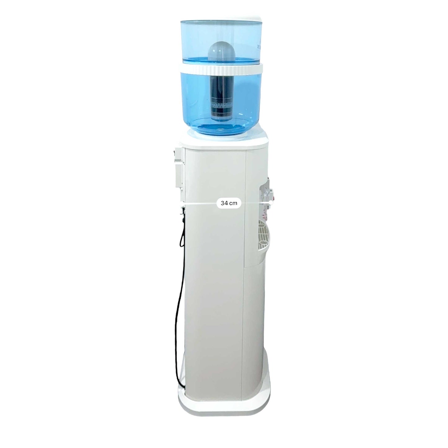 Aimex White Free Standing Hot and Cold Water Dispenser with Filter Bottle