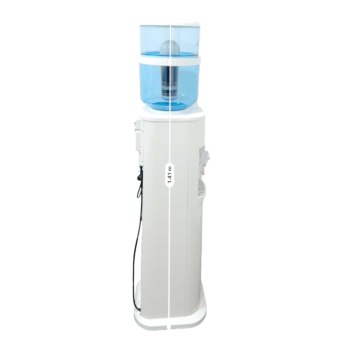 Aimex White Free Standing Hot and Cold Water Dispenser with Filter Bottle