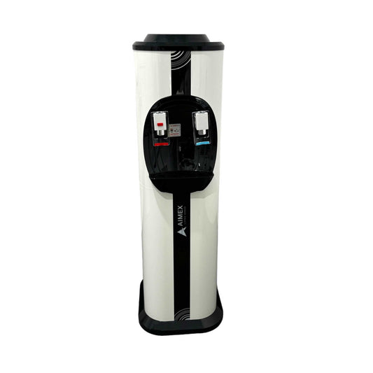 Aimex Premium Free Standing Water Cooler Hot & Cold LG Compressor Black & White