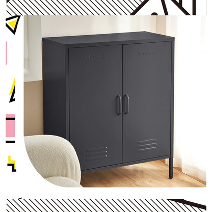 ArtissIn Buffet Sideboard Metal Cabinet - SWEETHEART Charcoal