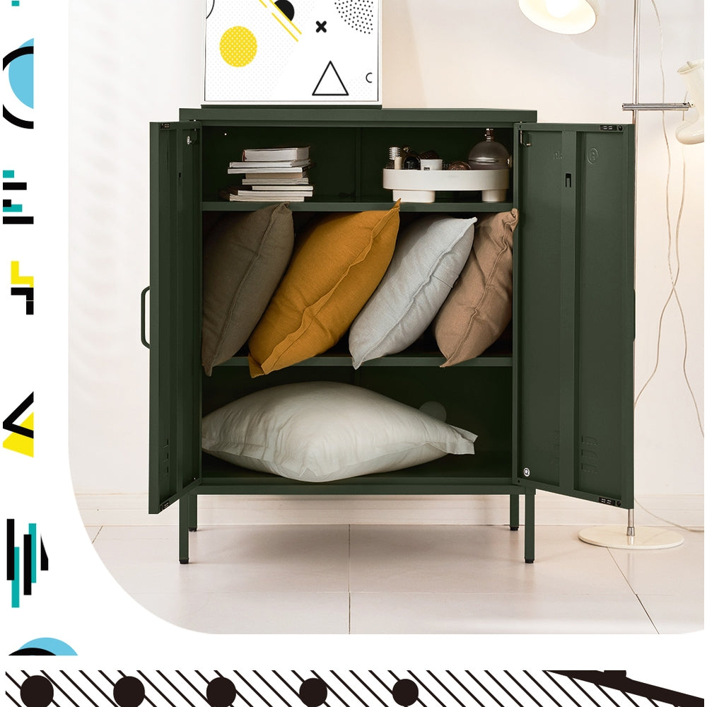 ArtissIn Buffet Sideboard Metal Cabinet - SWEETHEART Green