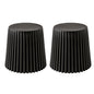 ArtissIn 2x Bar Stools Cupcake Plastic Foot Stool Black