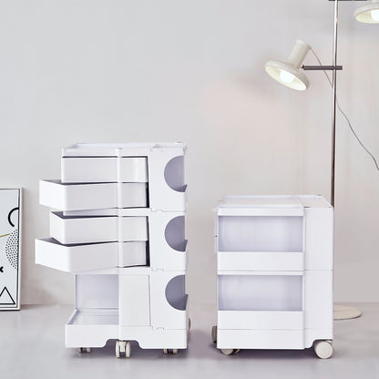 ArtissIn Storage Trolley Bedide Table 3 Tier Cart Boby Replica White