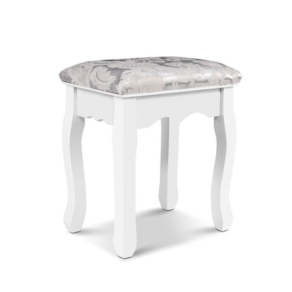 Artiss Dressing Table Stool Velvet White