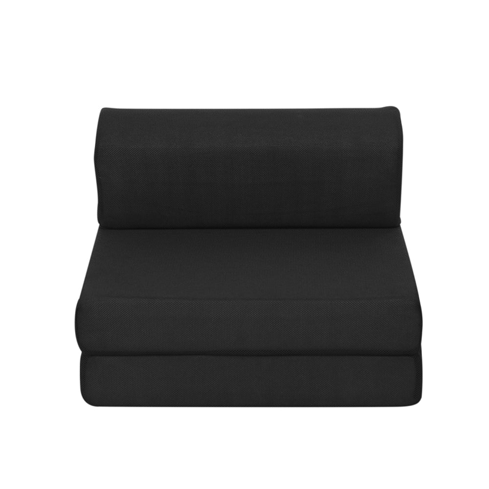 Giselle Bedding Foldable Mattress Folding Foam Bed Mat Black