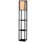 Artiss Floor Lamp 3 Tier Shelf Shelf Storage LED Light Stand Home Room Vintage Black