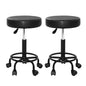 Artiss 2x Salon Stool Round Swivel Chair