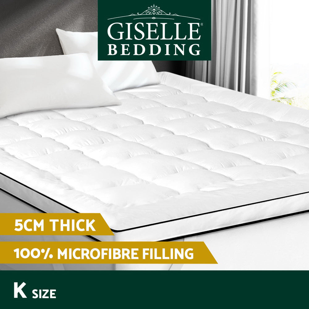 Giselle Bedding Mattress Topper Pillowtop - King