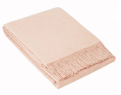 Oxford Throw - Merino Wool Blend - Blush