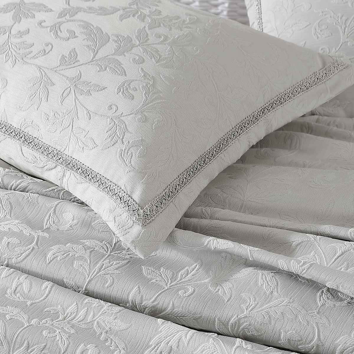 Quinn Stone Yarn Dyed Jacquard Quilt Cover Set King