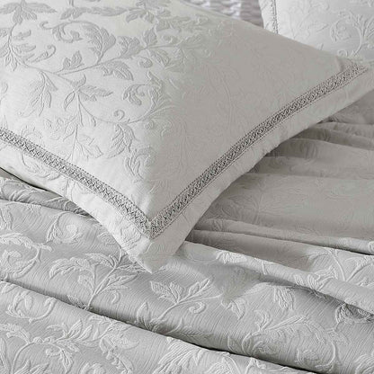 Quinn Stone Yarn Dyed Jacquard Quilt Cover Set King