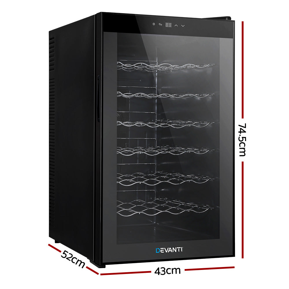 Devanti Wine Fridge Cooler 28 Bottles