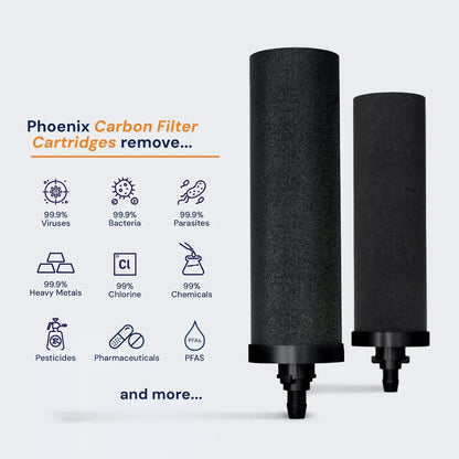 Phoenix Stainless Steel Gravity Water Filter With Tap